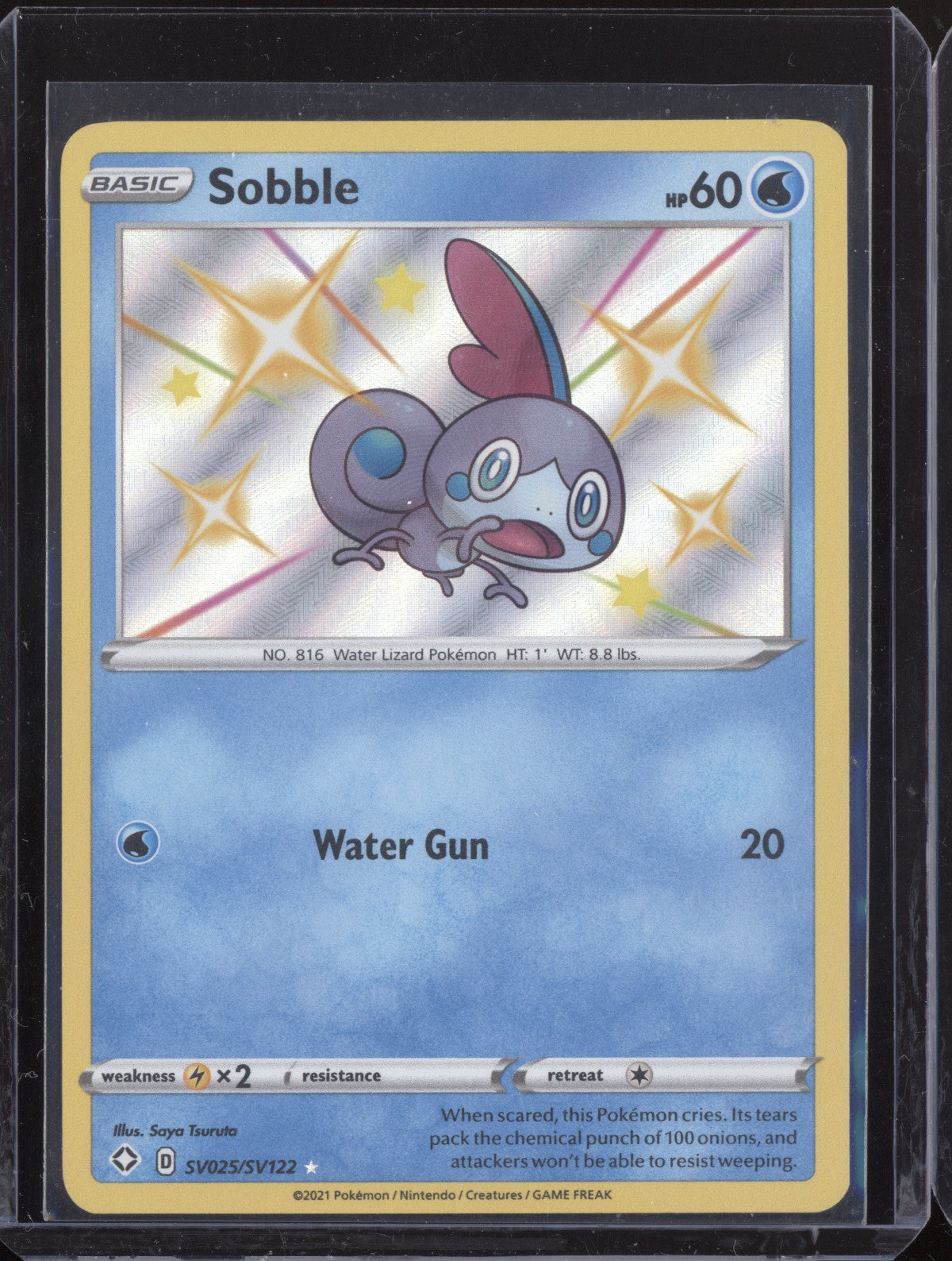 Sobble 2021 Pokemon Shining Fates Shiny Rare SV025/SV122