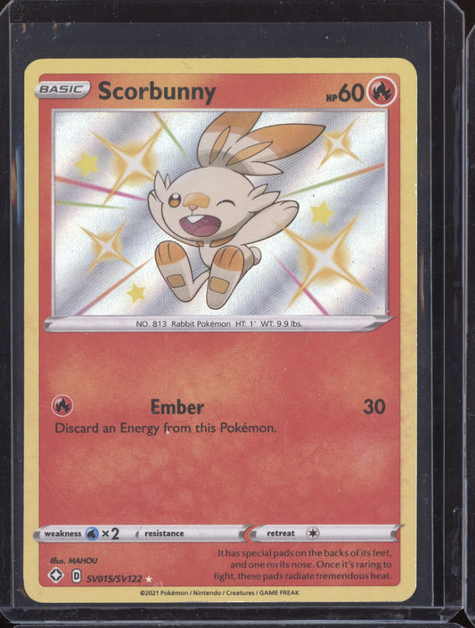Scorbunny 2021 Pokemon Shining Fates Shiny Rare SV015/SV122