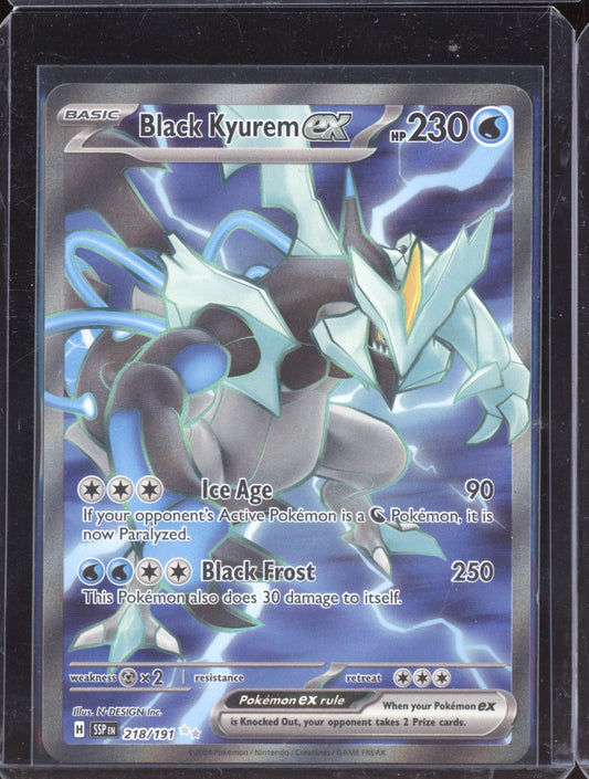 Black Kyurem ex 2024 Pokemon Surging Sparks Ultra Rare 218/191