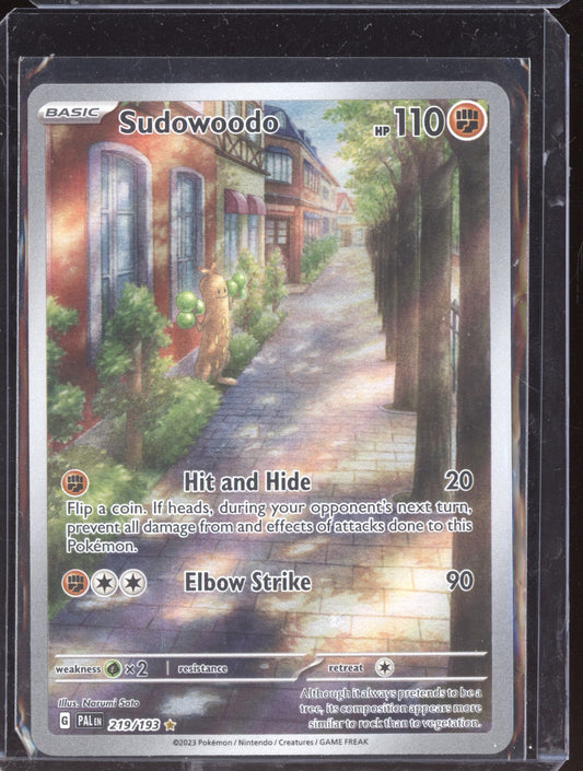 Sudowoodo 2023 Pokemon Paldea Evolved Illustration Rare 219/193