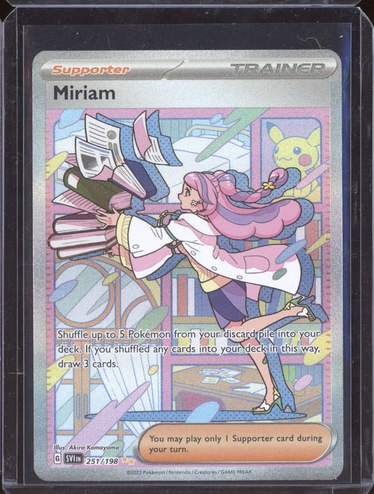 Miriam 2023 Pokemon Scarlet & Violet Special Illustration Rare 251/198