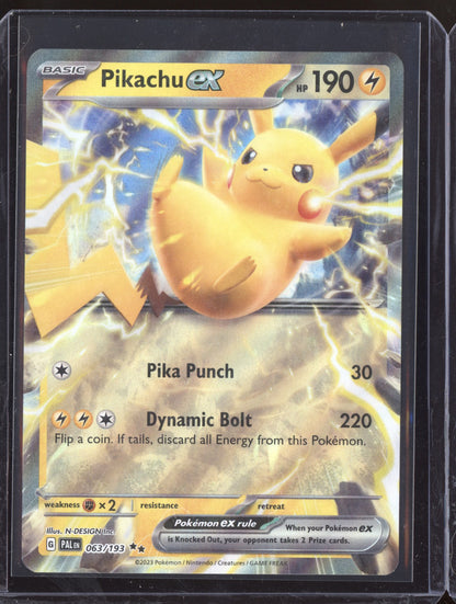 Pikachu ex 2023 Pokemon Paldea Evolved Double Rare 063/193