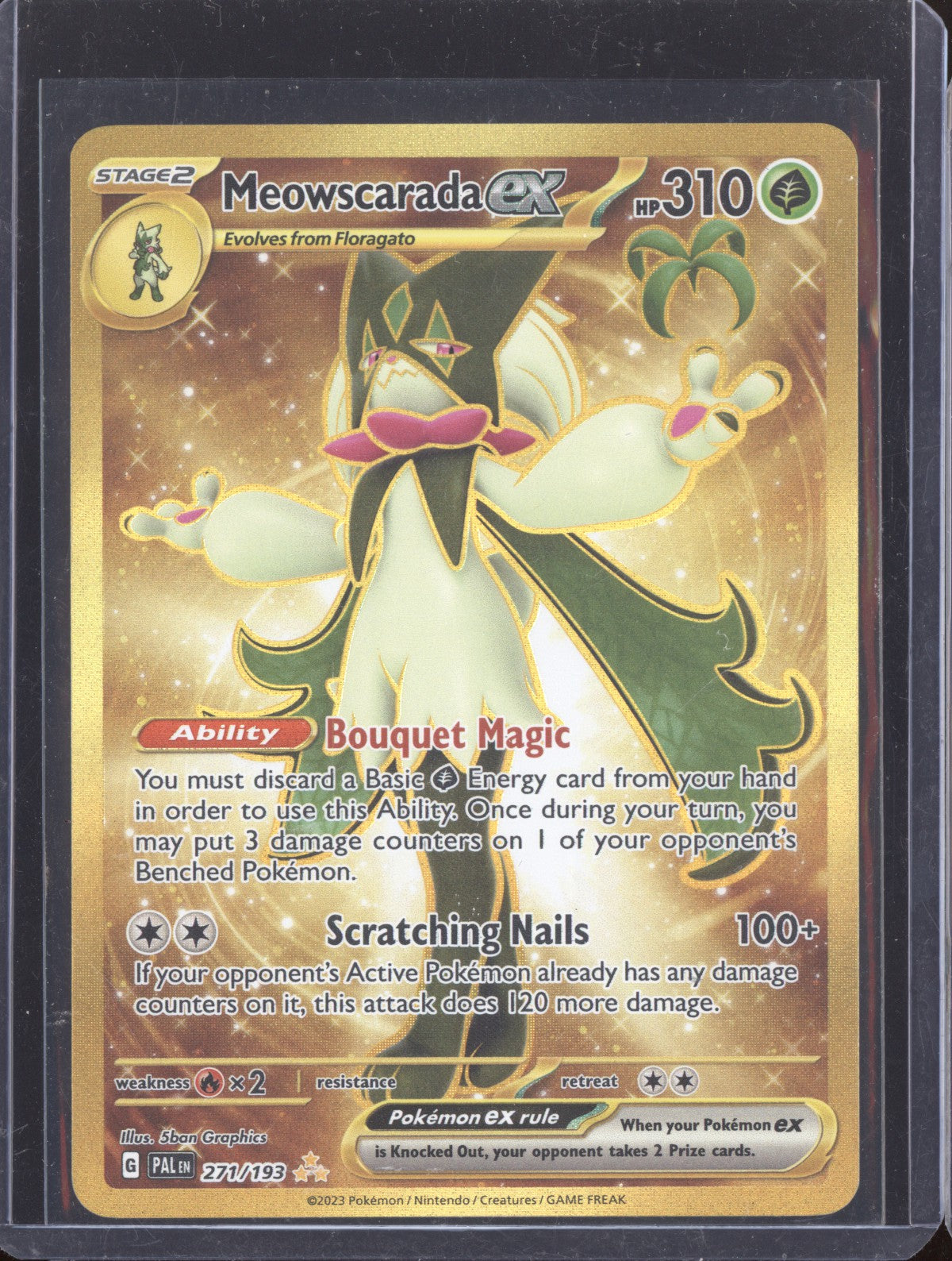 Meowscarada ex 2023 Pokemon Paldea Evolved Hyper Rare 271/193