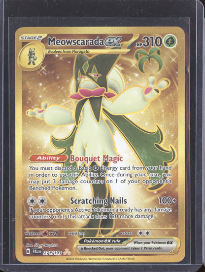 Meowscarada ex 2023 Pokemon Paldea Evolved Hyper Rare 271/193