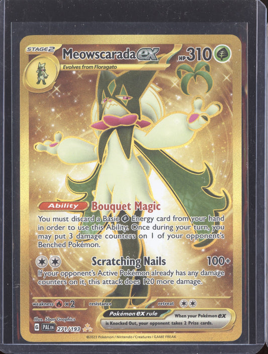 Meowscarada ex 2023 Pokemon Paldea Evolved Hyper Rare 271/193