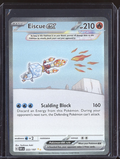 Eiscue ex 2023 Pokemon Obsidian Flames Special Illustration Rare 222/197