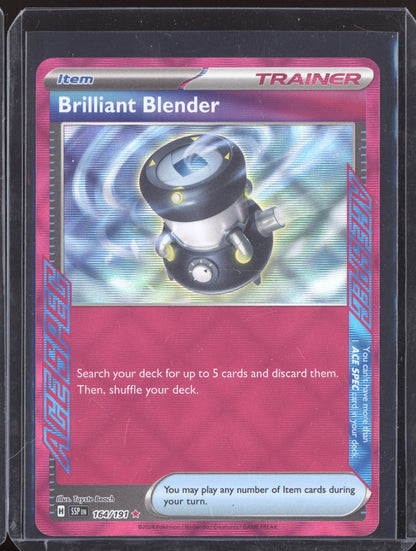 Brilliant Blender 2024 Pokemon Surging Sparks ACE SPEC Rare 164/191