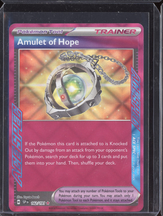 Amulet of Hope 2024 Pokemon Surging Sparks ACE SPEC Rare 162/191