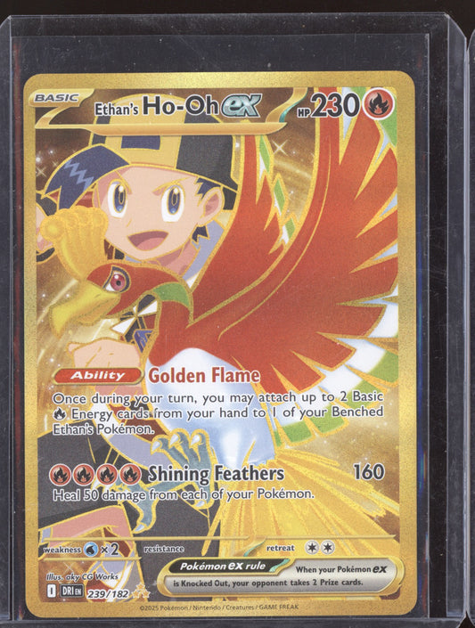 Ethan's Ho-Oh ex 2025 Pokemon Destined Rivals Hyper Rare 239/182