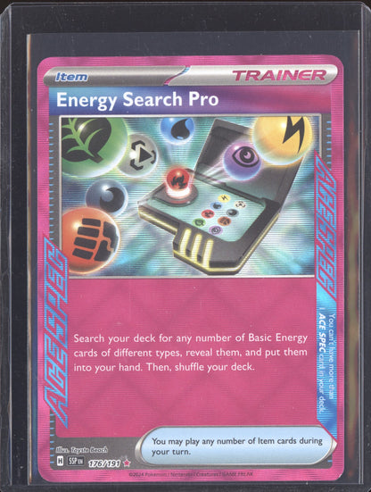 Energy Search Pro 2024 Pokemon Surging Sparks ACE SPEC Rare 176/191