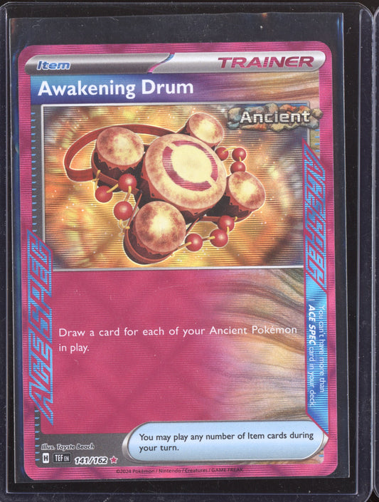 Awakening Drum 2024 Pokemon Temporal Forces ACE SPEC Rare 141/162