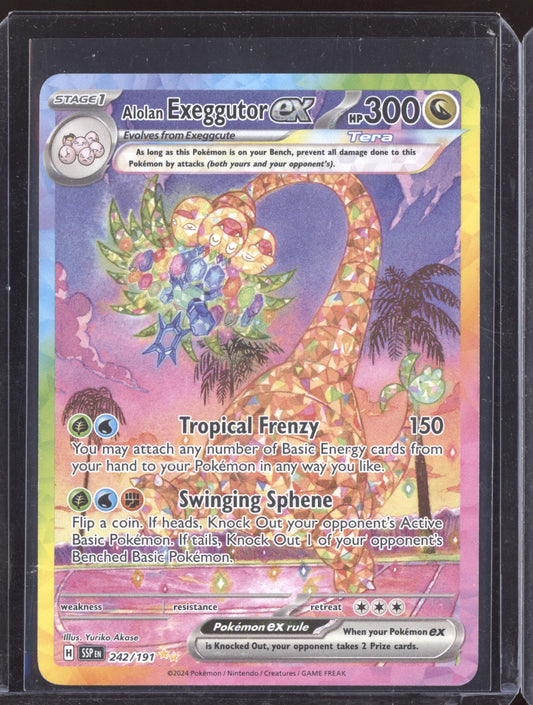 Alolan Exeggutor ex 2024 Pokemon Surging Sparks Special Illustration Rare 242/191