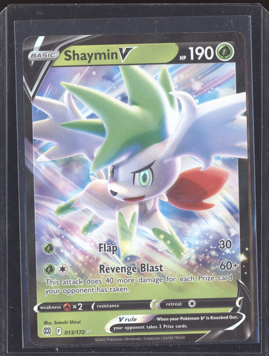 Shaymin V 2022 Pokemon Brilliant Stars Holo Rare V 013/172