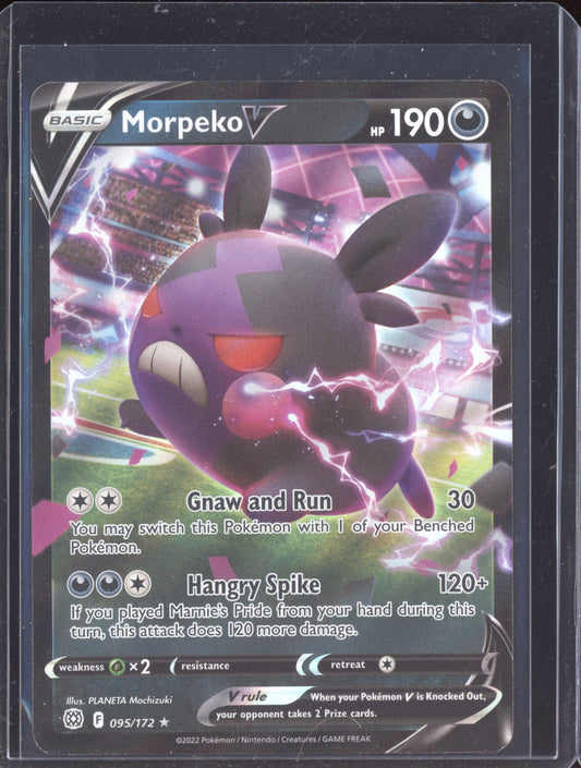 Morpeko V 2022 Pokemon Brilliant Stars Holo Rare V 095/172