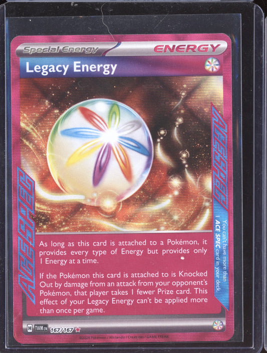 Legacy Energy 2024 Pokemon Twilight Masquerade ACE SPEC Rare 167/167