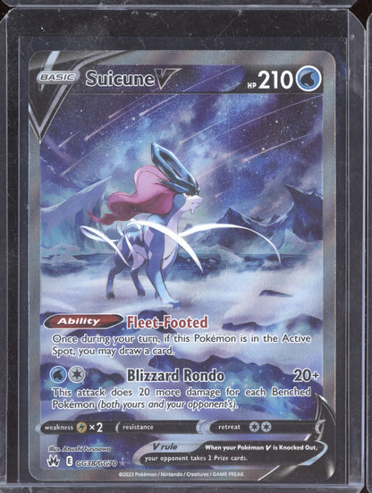Suicune V 2023 Pokemon Crown Zenith Trainer Gallery Holo Rare V GG38/GG70