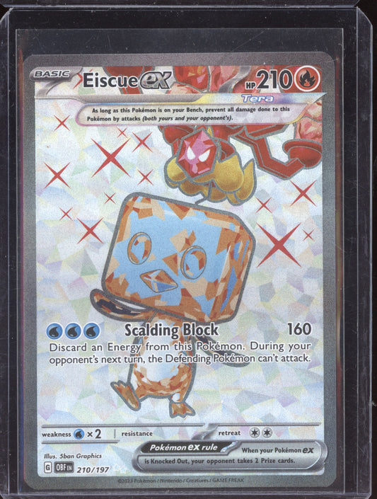 Eiscue ex 2023 Pokemon Obsidian Flames Ultra Rare 210/197