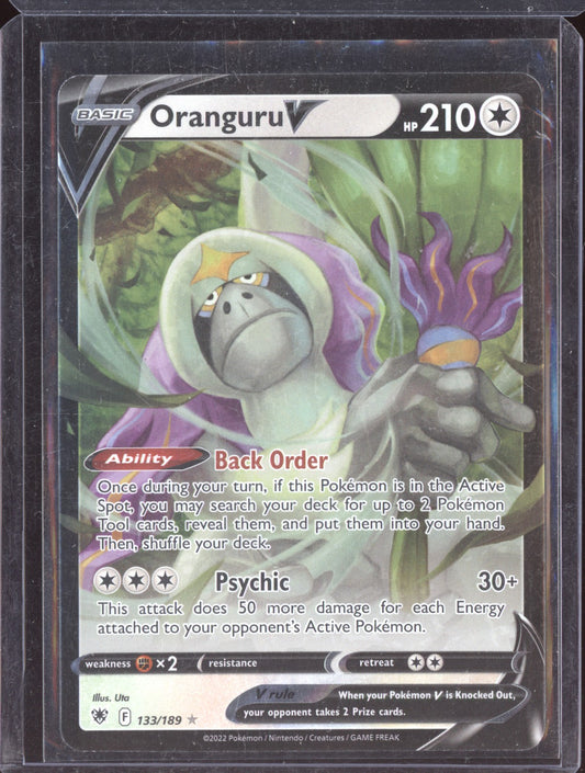 Oranguru V 2022 Pokemon Astral Radiance Holo Rare V 133/189