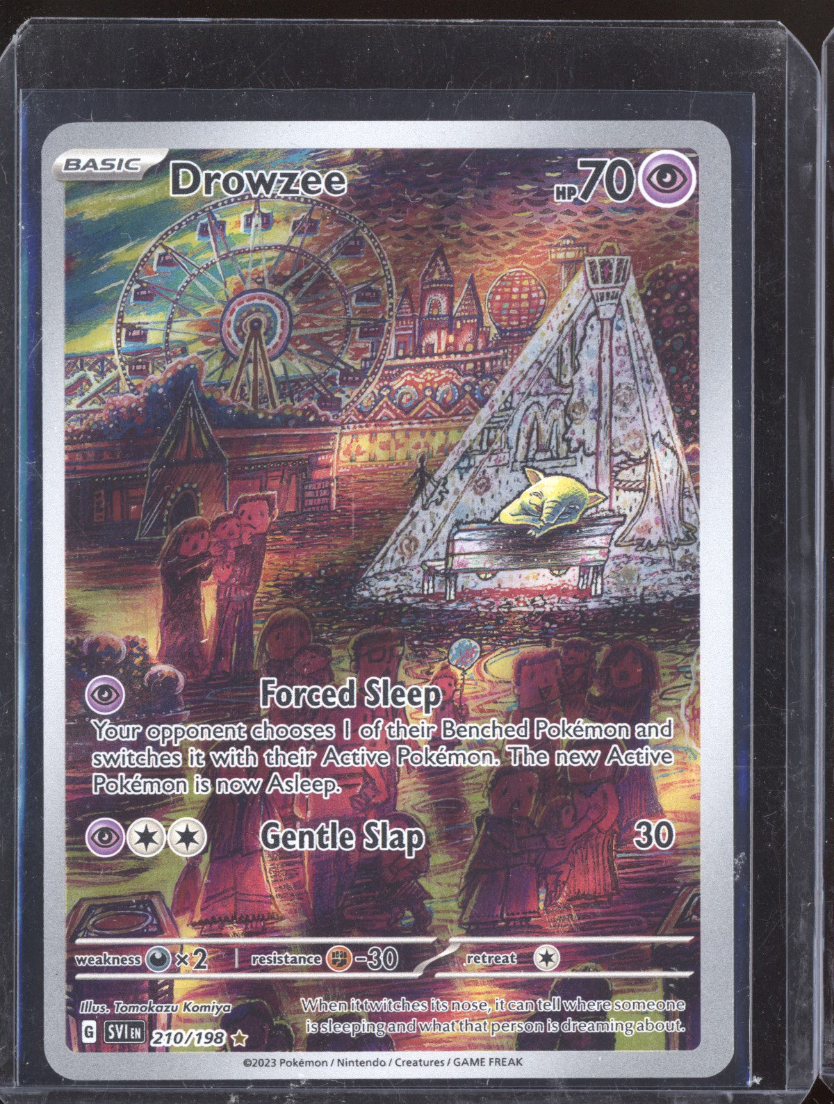 Drowzee 2023 Pokemon Scarlet & Violet Illustration Rare 210/198