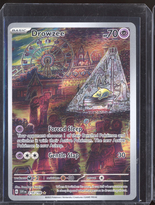 Drowzee 2023 Pokemon Scarlet & Violet Illustration Rare 210/198
