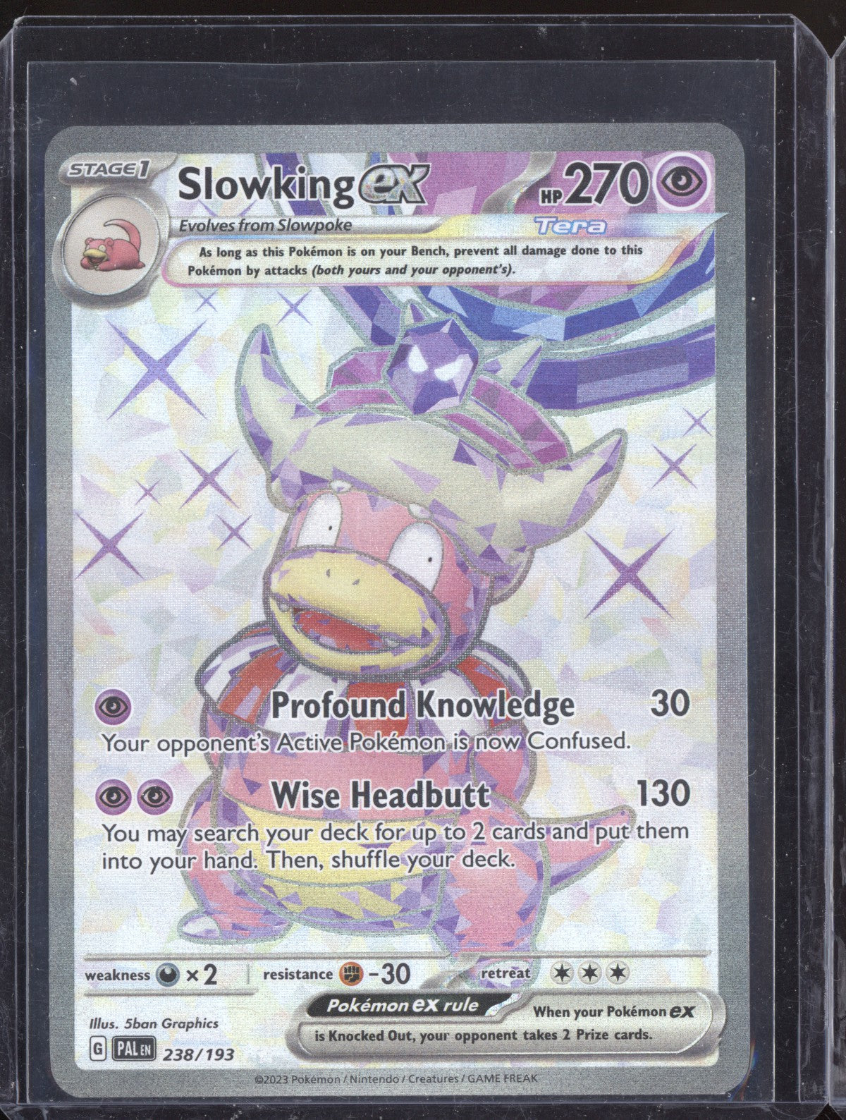 Slowking ex 2023 Pokemon Paldea Evolved Ultra Rare 238/193