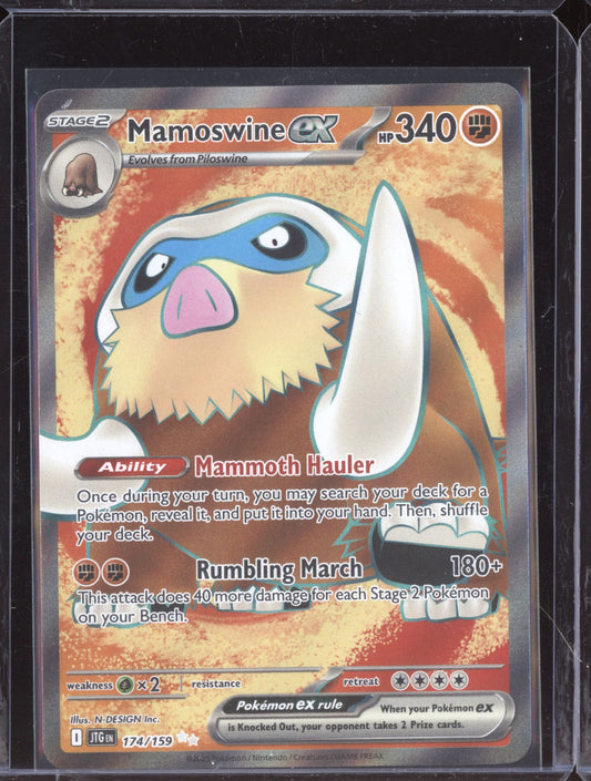 Mamoswine ex 2025 Pokemon Journey Together Illustration Rare  174/159