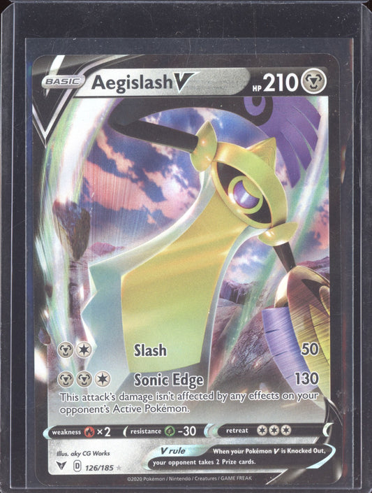 Aegislash V 2020 Pokemon Vivid Voltage Holo Rare V 126/185