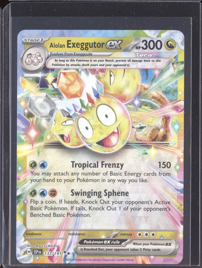Alolan Exeggutor ex 2024 Pokemon Surging Sparks Double Rare 133/191