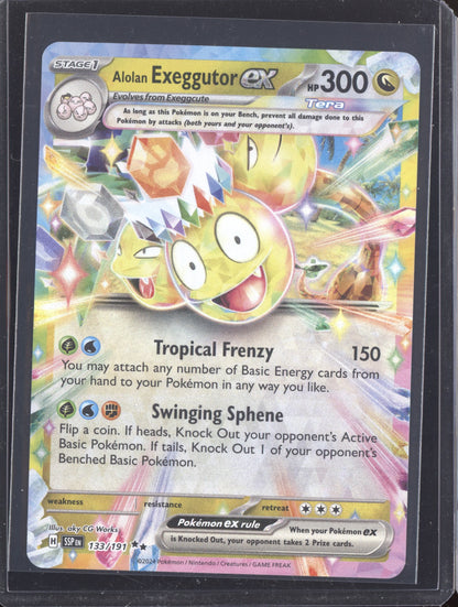 Alolan Exeggutor ex 2024 Pokemon Surging Sparks Double Rare 133/191