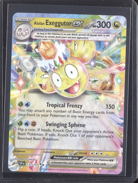 Alolan Exeggutor ex 2024 Pokemon Surging Sparks Double Rare 133/191