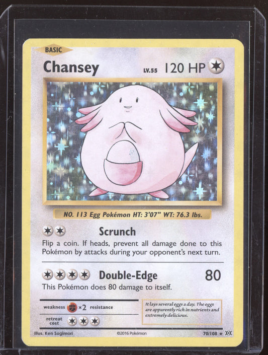 Chansey 2016 Pokemon XY Evolutions Holo 70/108