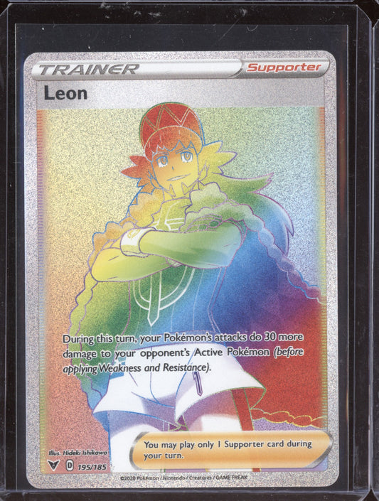 Leon 2020 Pokemon Vivid Voltage Rainbow Rare 195/185
