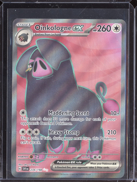 Oinkologne ex 2023 Pokemon SVI Scarlet & Violet Japanese Ultra Rare 234/198