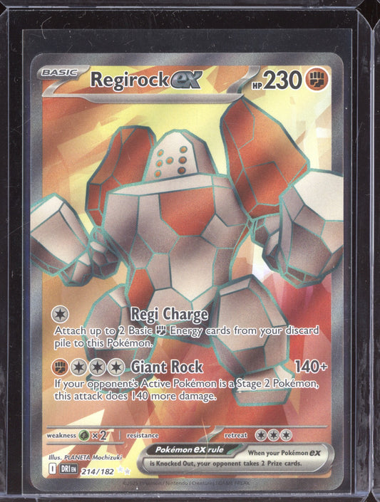 Regirock ex 2025 Pokemon Destined Rivals Ultra Rare 214/182