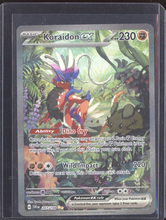 Koraidon ex 2023 Pokemon Scarlet & Violet Special Illustration Rare 247/198