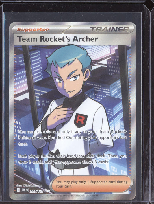 Team Rocket's Archer 2025 Pokemon Destined Rivals Ultra Rare 223/182