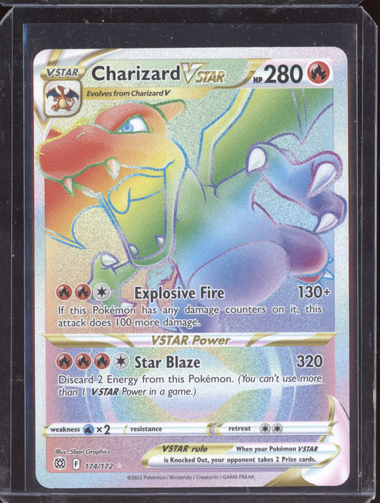 Charizard VSTAR 2022 Pokemon Brilliant Stars Rainbow Rare 174/172