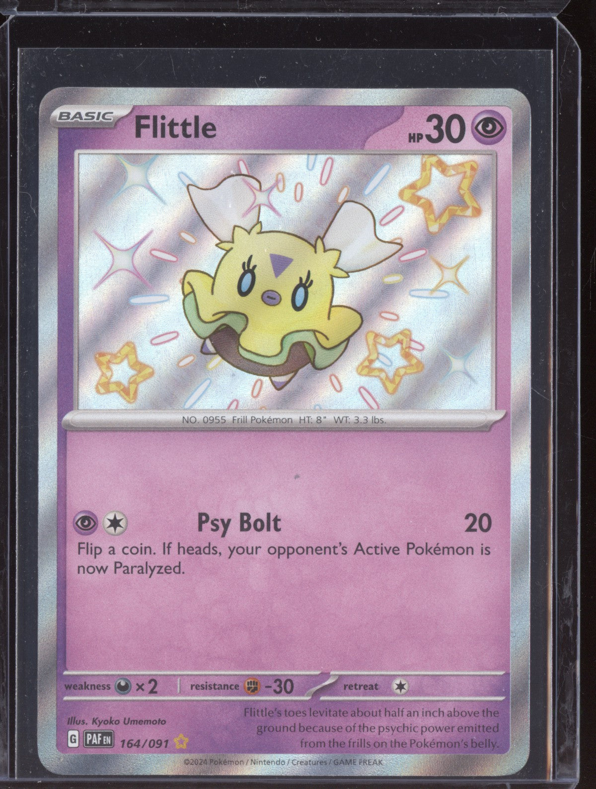 Flittle 2024 Pokemon Paldean Fates Shiny Rare 164/091