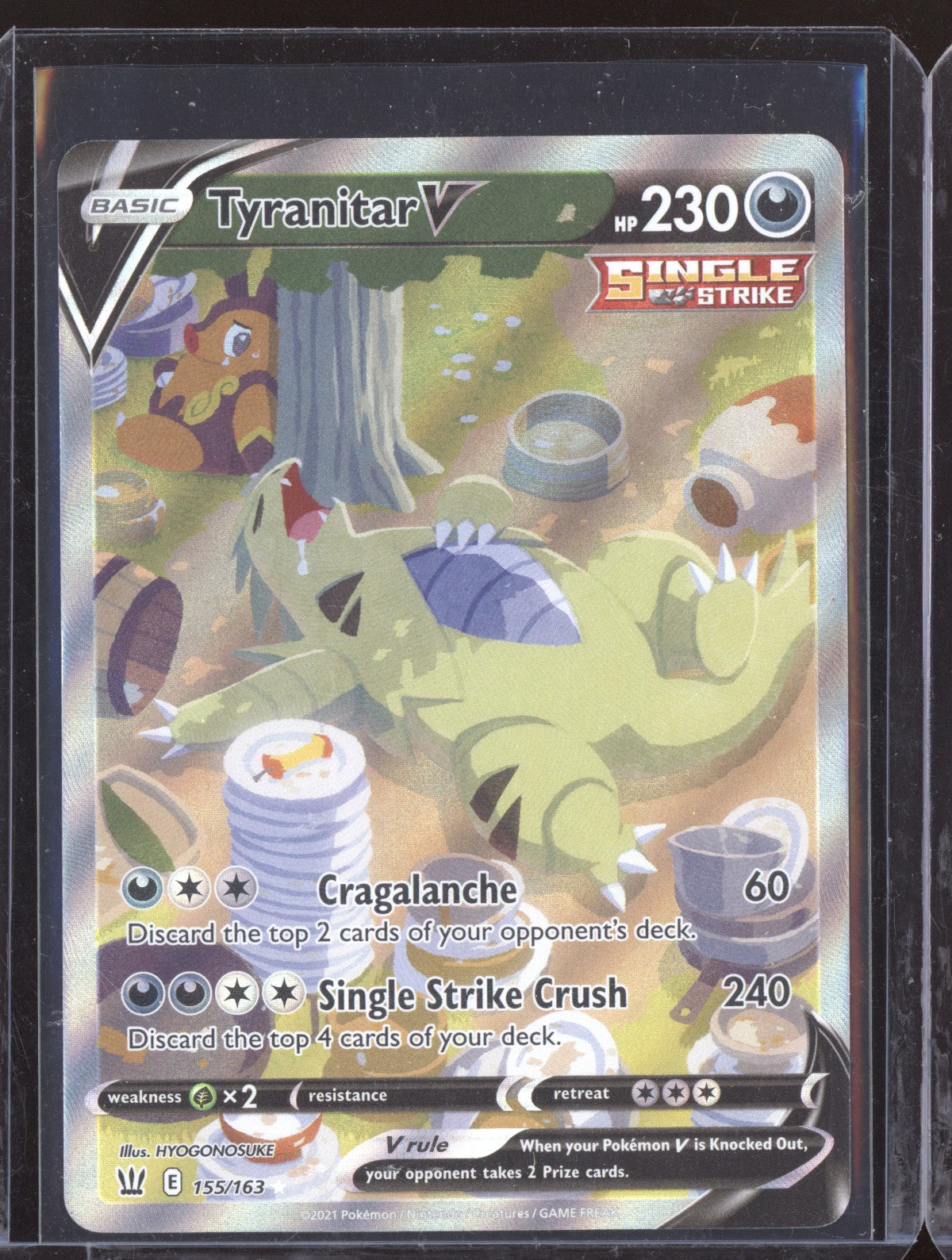 Tyranitar V 2021 Pokemon Battle Styles Ultra Rare 155/163