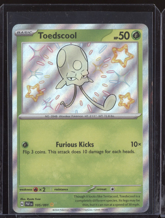 Toedscool 2024 Pokemon Paldean Fates Shiny Rare 105/091