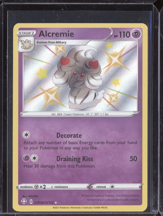 Alcremie 2021 Pokemon Shining Fates Shiny Rare SV058/SV122