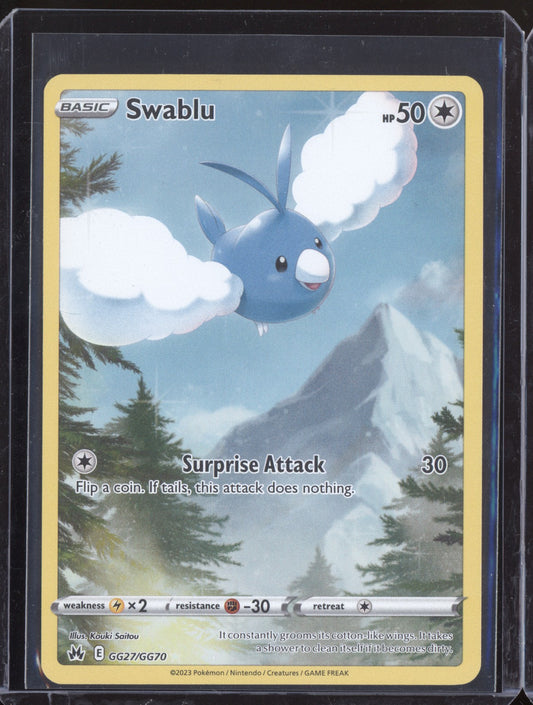 Swablu 2023 Pokemon Crown Zenith Trainer Gallery Holo Rare GG27/GG70