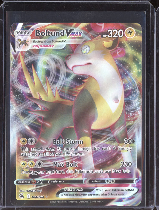 Boltund VMAX 2021 Pokemon Fusion Strike Holo Rare VMAX 104/264