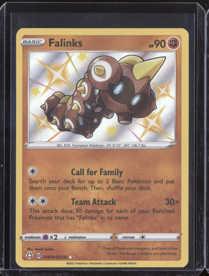 Falinks 2021 Pokemon Shining Fates Shiny Rare SV074/SV122