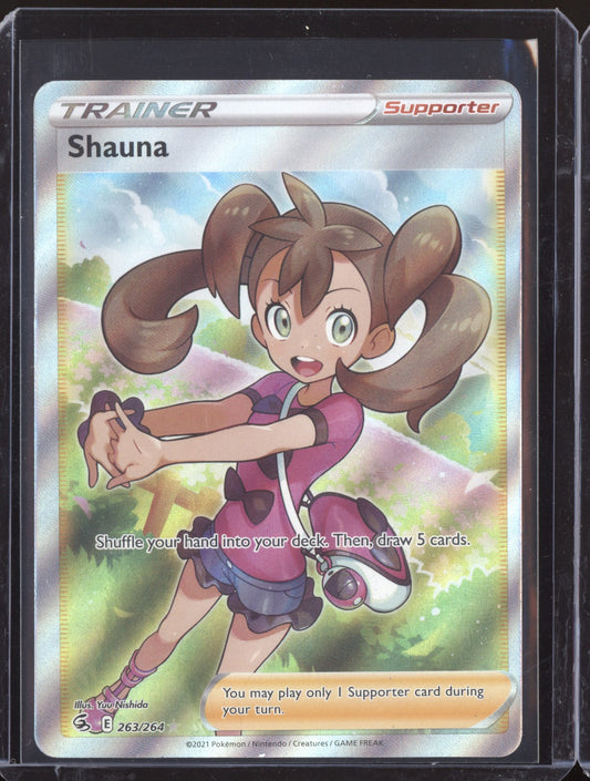 Shauna 2021 Pokemon Fusion Strike Ultra Rare 263/264