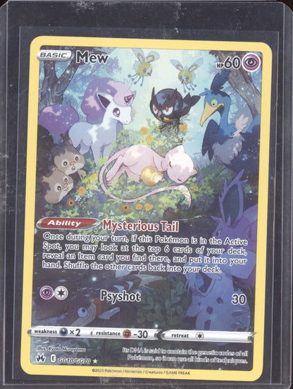 Mew 2023 Pokemon Crown Zenith Trainer Gallery Holo Rare GG10/GG70