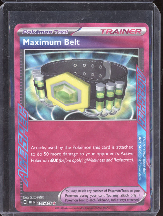 Maximum Belt 2024 Pokemon Temporal Forces ACE SPEC Rare 154/162