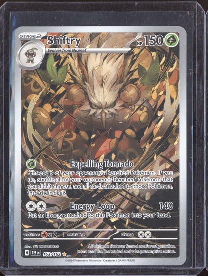 Shiftry 2024 Pokemon Temporal Forces Illustration Rare 163/162