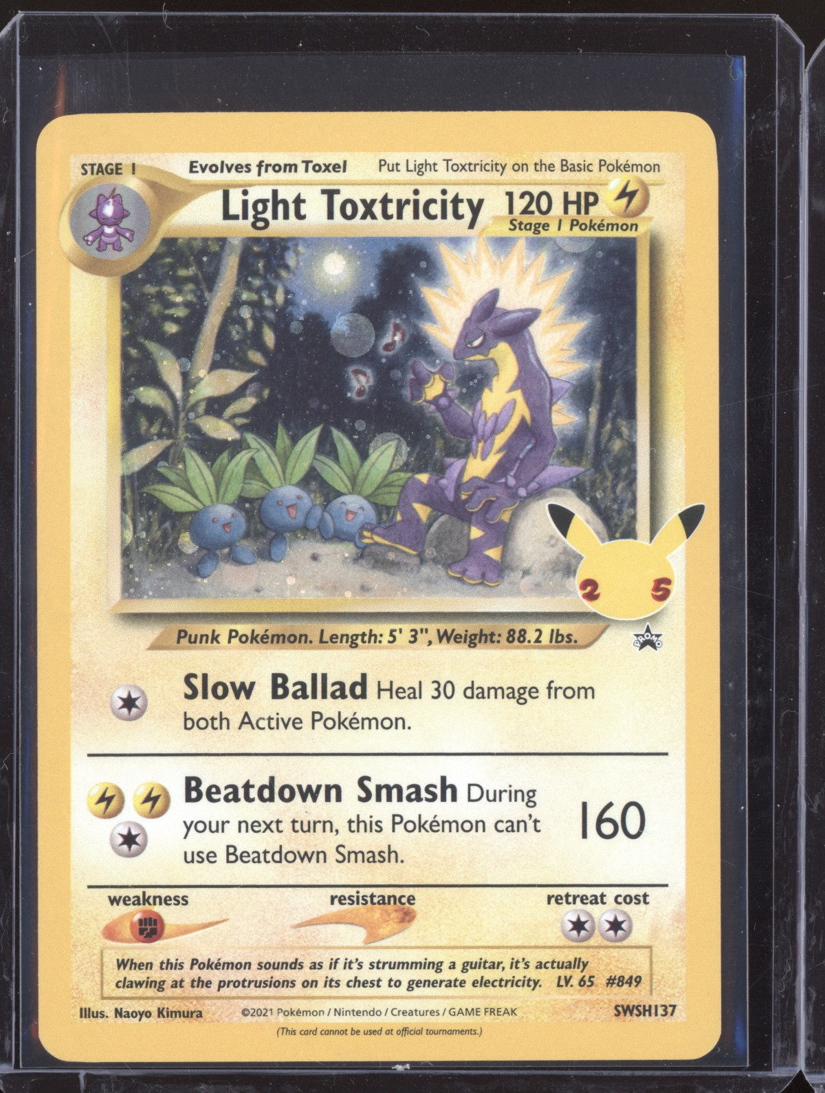 Light Toxtricity 2021 Pokemon Sword & Shield Promos Promo SWSH137