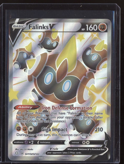 Falinks V 2021 Pokemon Shining Fates Shiny Rare V or VMAX SV115/SV122